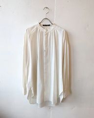 カナブン様専用】 MANON マノン コットン ギャザー バンドカラーシャツ