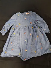 Cath Kidston デニムブルーワンピース 2-3Y 二歳～三歳　90～100