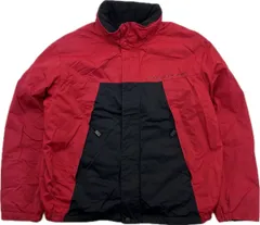 NAUTICA COMPETITION ☆ リバーシブル ナイロンジャケット 裏フリース ブラック レッド L スポーツ ストリート 古着 ノーティカ■S3076