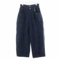 美品 アメリ 24 MEDI SCRATCH OVAL WIDE DENIM Ameri（アメリ）の「MEDI SCRATCH OVAL WIDE DENIM（デニム