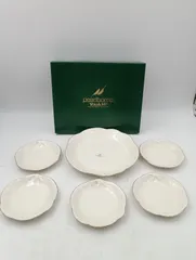 【K-1466】pearlborne you＆me パールボーン お皿セット 萬宝堂 四日市 昭和レトロ