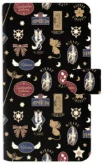 【中古】携帯ジャケット・カバー モチーフ柄(ブラック) 手帳型スマホケース Mサイズ 「カードキャプターさくら クリアカード編」