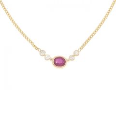 K18YG ルビー ネックレス 0.56CT