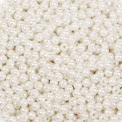 人気商品丸玉 パール 穴付き ラウンド ホワイト ハンド パール 約1030個手芸用 パーツ 箱入り BetterJonny 手芸材料 手作り 素材 パールビーズ (6mm 両穴)