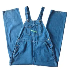 ■古着 KEY キイ デニムオーバーオール サロペット 実寸W40L34【A1521】