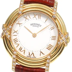 【限定販売】 エルメス HERMES RU2.270 ルバン K18YG ダイヤモンド クォーツ その他