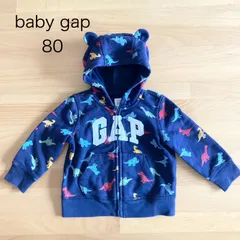 baby gap  クマ耳パーカー　恐竜柄　80  12-18months