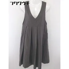 ◇ KBF URBAN RESEARCH Vネック ノースリーブ ヘリンボーン柄 膝下丈 ワンピース サイズOne ベージュ ブラック レディース  【中古】 【1111290005725】のサムネイル