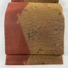 菱屋六右ェ門 袋帯 引箔 鱗文様 正絹 六通 Q1101 菱屋六右ェ門 袋帯 引箔 鱗文様 正絹 六通 Q1101