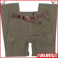 ドイツ軍 90s モールスキンカーゴパンツ  軍物 軍服 古着 メンズ 7 カーキ パンツ_ウエスト78cmから82cm一覧←SEULB屋着古← HH9827