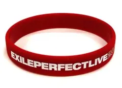【中古】アクセサリー(非金属)(男性) EXILE PERFECT ゴムブレス(レッド) 「EXILE LIVE TOUR “EXILE PERFECT LIVE 2008”」