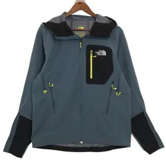 00年代 THE NORTH FACE ノースフェイス SUMMIT SERIES ソフトシェルジャケット グレー (メンズ M) 中古 古着 A2937