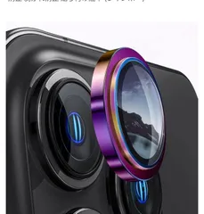 未開封(レインボー)BEVAS iPhone12 mini用/iPhone12 用/ iPhone11用カメラフィルム 【3枚セット】 旭硝子製 強化ガラス レンズ保護フィルム 9H高硬度