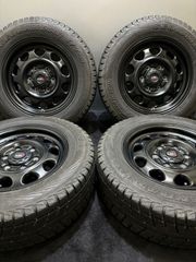 ★215/65R16 YOKOHAMA/GEOLANDAR i/T-S G073 22年 レアマイスター LMG 16インチ 6.5J +38 139.7 6H スタッドレス 4本 ハイエース(南6-G419)