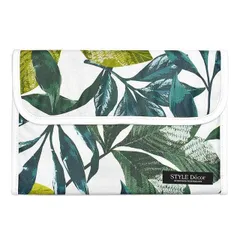 COLORFUL CANDY STYLE 新品   マルチケース 母子手帳ケース ジャバラタイプ ボタニカルリーフ リーフ ボタニカル ナチュラル マルチケース 母子手帳ケース カバー ブランド ジャバラ おしゃれ シンプル 2人分 二人用 2人用 大きめ