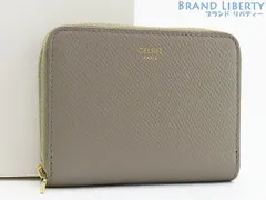 CELINE セリーヌ コンパクトジップウォレット グレー／GP