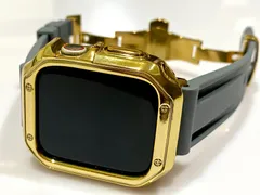 ゴールドグレー＠カスタム セット アップルウォッチバンド ラバーベルト Apple Watch カバー ケース メンズ レディース 38mm 40mm 41mm 42mm 44mm 45mm46mm 49mm ウルトラ　ultra SE