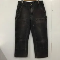 希少90's USA製Carharttダブルニーブラックデニム32x34 未使用 希少90´s USA製Carharttダブルニーブラックデニム32x34 未使用