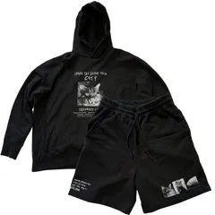 【beautiful people】suvin compact sweat pullover parka & short pants