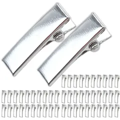 【在庫セール】パーツ ヘアアクセサリー 金具 シルバー 髪留め 2cm ヘアピン DIY 20ｍｍ 約50個入り NYANDELMO ヘアクリップ