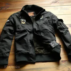 新品■イタリア*De Rosso*メンズ ボア付 豪華刺繍 フライトジャケット 黒/MA-1 ■ 新品 秋冬 アウター ジャンパー ブルゾン◆HT-BK