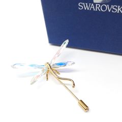 SWAROVSKI スワロフスキー ピンブローチ Dragonfly ドラゴンフライ 蜻蛉 トンボ 925 STERLING SILVER シルバー ゴールドコーティング