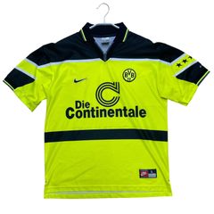 Nike Borussia Dortmund 97-98 UCL 優勝 L F7PKH SOCCER GAMESHIRT UNIFORM ナイキ ボルシア ドルトムント サッカー ゲームシャツ ユニフォーム
