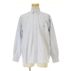 【POLORALPHLAUREN】THE BIG SHIRT ストライプ オックスフォード ボタンダウン ビッグシャツ長袖シャツ