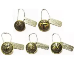 【中古】キーホルダー・マスコット(キャラクター) 全5種セット 「黒子のバスケ 校章ボタンスイング」