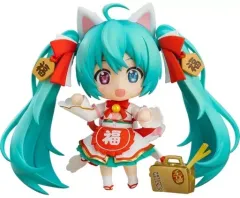 【中古】フィギュア ねんどろいど 初音ミク 招きミクVer. 通常版 「キャラクター・ボーカル・シリーズ 01 初音ミク」 GOODSMILE ONLINE SHOP＆キャラアニ.com限定
