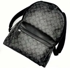 極美品<!-利用不可文字-!>COACH コーチ シグネチャー 総柄 リュック リュックサック バックパック  デイバッグ 55398 A4可 PC収納 大容量 バイカラー
