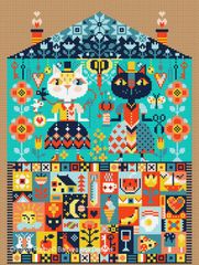 ★2025NEW★🟦⬜🟥クロスステッチチャート 図案🔶Crafty Cats🔶😻◆ずる賢いネコ◆ バーバラ*アナ* デザイン スペイン  BARBARA ANA DESIGNS 輸入刺繍 輸入クロスステッチ 輸入図案