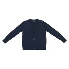 【210550】BANANA REPUBLIC バナナリパブリック  ウールニット 薄手カーディガン　Vネック  ・ ネイビー