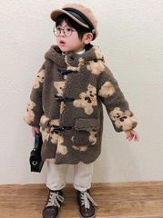 くま　アウター　もこもこ　ダッフルコート