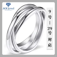 【送料無料！】指輪 レディース チタン 3連 トリニティー リング ピンキーリング ファッション アクセサリー シルバー [L019]