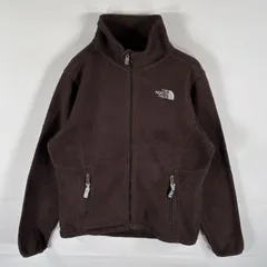 古着 ザ・ノースフェイス THE NORTH FACE フリースジャケット フルジップ ワンポイントロゴ刺繍 POLAR TEC M  ブラウン レディース