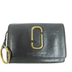 マークジェイコブス MARC JACOBS パスケース 定期入れ コインケース キーリング カード入れ 小銭入れ レザー ブラック 黒 M0013027 /YM7のサムネイル
