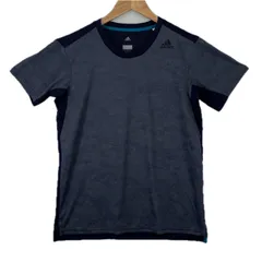 美品 adidas アディダス トレーニングウェア ブランドロゴ 春夏 SS 半袖Tシャツ ポリエステル ネイビー レディース L【古着】【中古】【送料無料】