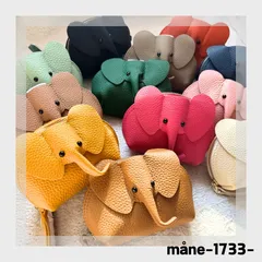 【ポーチ】本革 象 ゾウ コインケース ポーチ 小銭入れ ぞうさん キーケース ミニ財布  カードケース 牛革 革 小物入れ 軽量 ギフト