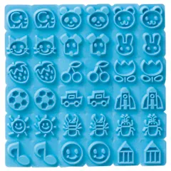 シャチハタ おなまえスタンプ用 大文字イラストゴムシート GA-BGE1
