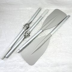 【未使用品】2分割式 オール アルミ製 ボート クラッチ付き 2本セット【266-7】