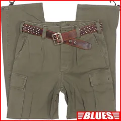 ドイツ軍 90s モールスキンカーゴパンツ  軍物 軍服 古着 メンズ 6 カーキ パンツ_ウエスト73cmから77cm一覧←SEULB屋着古← HH9826