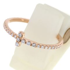 ティファニー / TIFFANY&Co.　ティファニーT ダイヤモンド ワイヤー バンドリング　60148851　18K ローズゴールド　# 9 【中古】 商品番号 L-158221