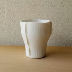 フリーカップ　白磁 酒器 ビアマグ 作家