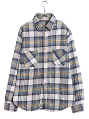 【お得なクーポン配布中!】 70s ビッグマック チェック ヘビー フランネル シャツ メンズ L ヴィンテージ JCペニー 100% コットン ネルシャツ 長袖シャツ マルチカラー