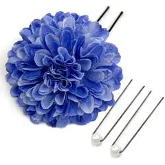 【数量限定】赤 花 青 緑 直径約5cm 白 黄 桃 袴 紫 橙 振袖 水色 藤 ピンポンマム 成人式 普通サイズ 髪飾り 浴衣 Uピン カラフル 袴 髪飾り【16色展開】 夏祭り 花火大会 [JZOON] 花飾り PP001