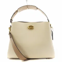 コーチ COACH Willow Shoulder ウィロー ショルダーバッグ ハンドバッグ 2way レザー 白 ホワイト C2590 /AN5