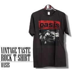 ヴィンテージロックtシャツ バンドtシャツ M L XLサイズ 黒色 パンク OASIS オアシス