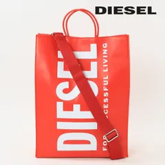新品・未使用 ディーゼル DIESEL ショルダートートバッグ 鞄 メンズ レディース 男女兼用 牛革 本革 ロゴプリント 2way DSL SHOPPER L X