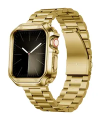 【数量限定】Apple Watch バンド 38mm コンパチブル 40mm 41mm 42mm 44mm 45mm 49mm マットステンレス鋼時計ベルト コンパチブル アップルウォッチバンド ポリッシュ仕上げTPUケース コンパチブルiWatch Seri